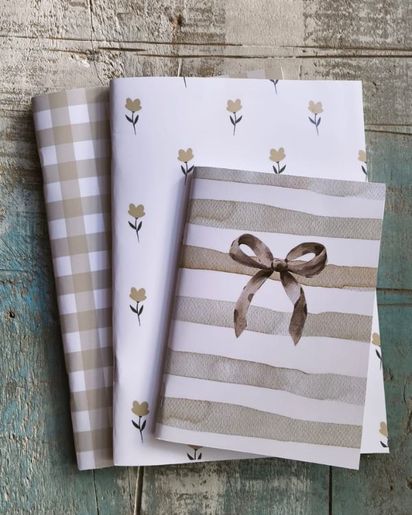 Set de cuadernos diseño otoño.