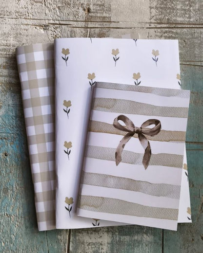 Set de cuadernos diseño otoño.