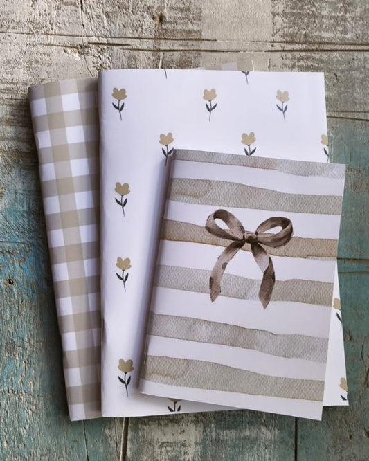 Set de cuadernos diseño otoño.